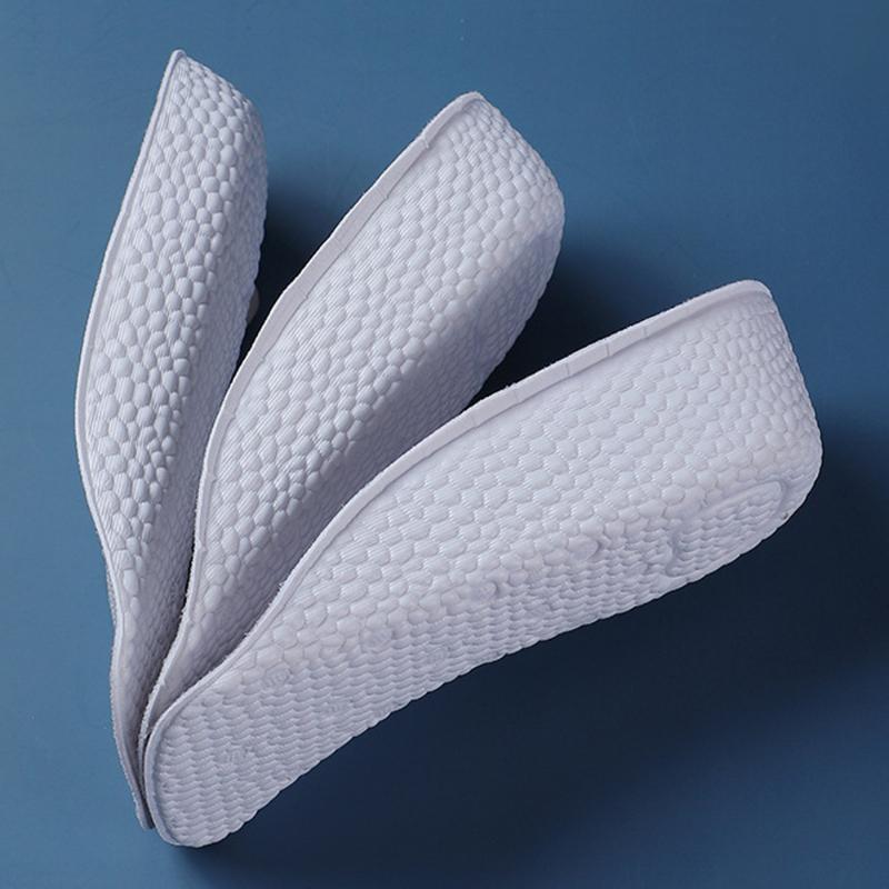 1.5-3.5CM Invisible Height Increasing Insole Orthopedic Arch Support Insole Soft Elastic Light Weight for Men Women Shoes Pads