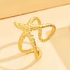 Stainless Steel Gold Color Starfish Open Rings Fashion Metal Hollow Star Adjustable Finger Ring Waterproof Jewelry Gift 2026