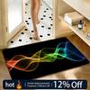 Soft Absorbent Non-Slip Rug Effect Smoke Waves Rays Light Floor Mat Home Decor Doormat Bedroom Floor Mat Shower Carpet
