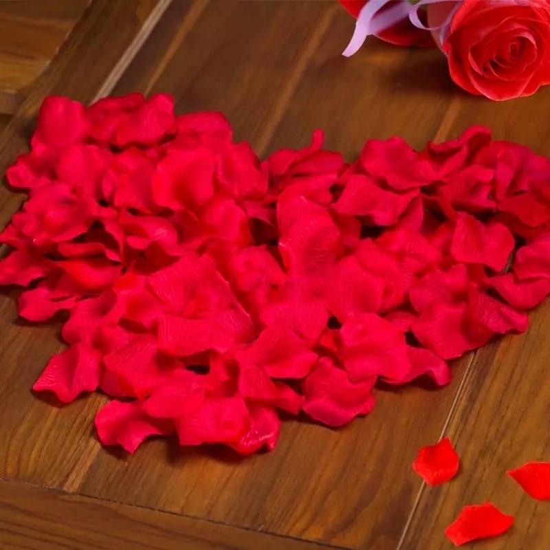 Silk Cloth 1000 Pieces Of Simulated Rose Petals Hand-scattered Wedding Room Fake Petals Wedding Wedding Supplies