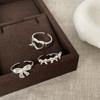 Sweet And Cute Bow Love Open Ring Female Niche Gentle Fashion Temperament Elegant Versatile Ring Ring