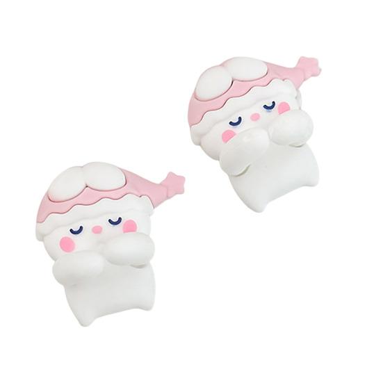 

2 шт. силиконовые кабельные органайзеры многоцелевые зажимы для управления проводами милые держатели для шнуров с дизайном животных