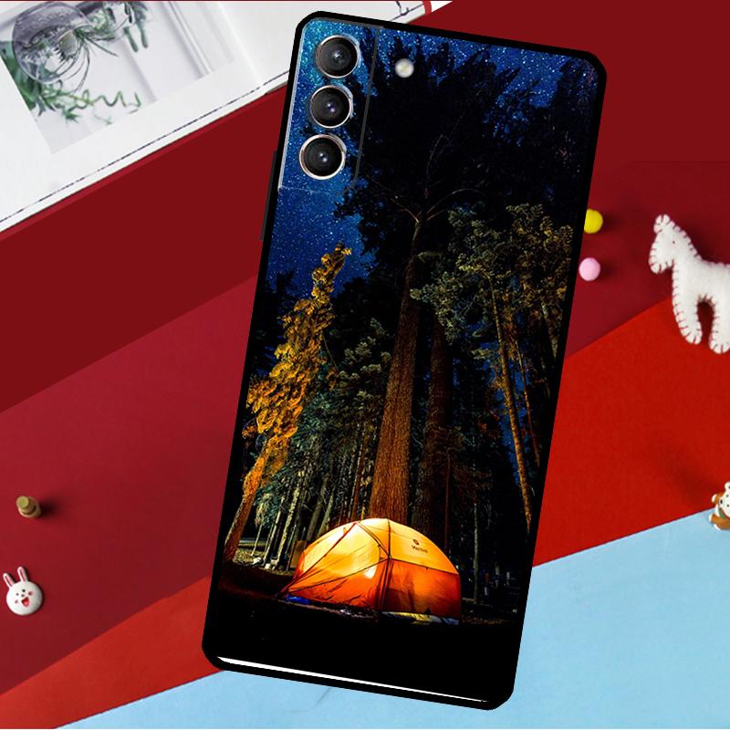 Camping Nature Funda For Samsung Galaxy S26 S25 S24 S22 S23 Ultra Plus S20 S21 FE S9 S10 S25 FE Phone Case