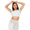 Missy Empire Womens/Ladies Colour Block Gym Crop T-Shirt