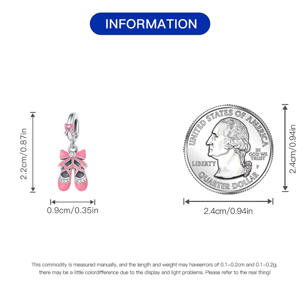 Original Copper Charms Luxury Dance Shoe Pendant Beads Fit Bracelet Diy Women Making Delicate Gift Jewelry