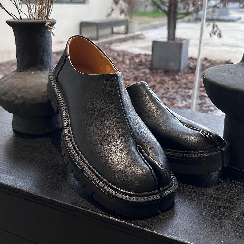 Chunky Platform Slip on Tabi Loafers Women Brand Designer Split Toe Size 35 45 Unisex Concise Fashion Pig Trotter