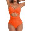 One-piece SSwimsuit for Women, European and American Backless Splicing Sexy Bikini Swimsuit