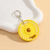 Keychain Pendant Small Barbell Charm Gym Keyring Sports Style Mini Fitness