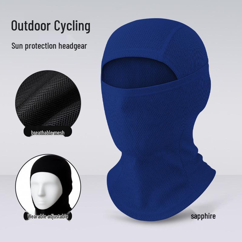 Quick-Dry Multifunctional Summer Cycling Face Mask: Breathable, Sun-Protective, Ice Silk Balaclava & Headband