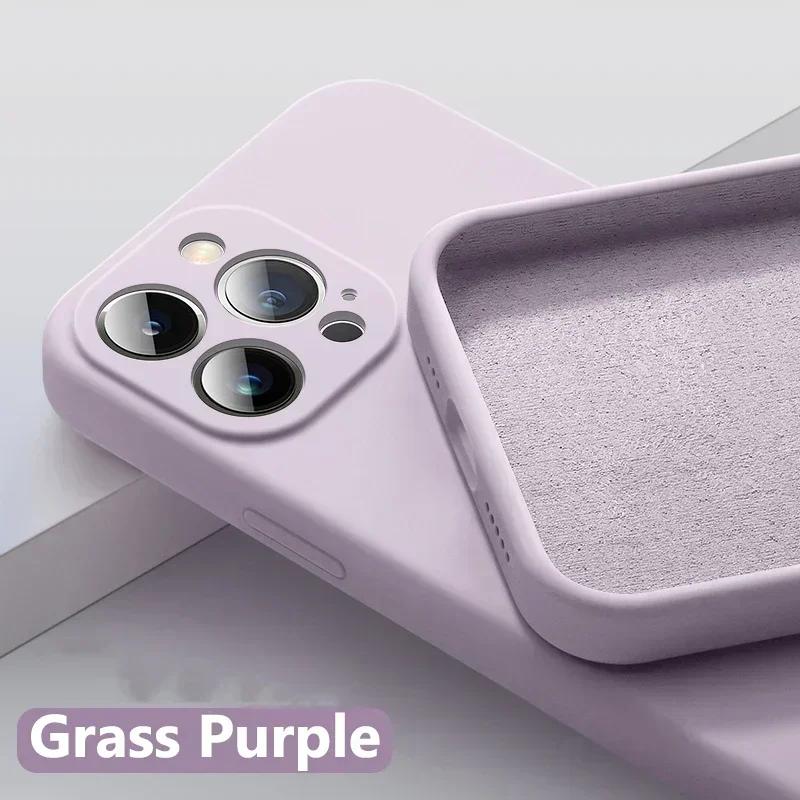 Original Liquid Silicone Phone Case For iPhone 17 16 15 11 12 13 14 Pro Max Plus Shockproof Protection Back Cover funda