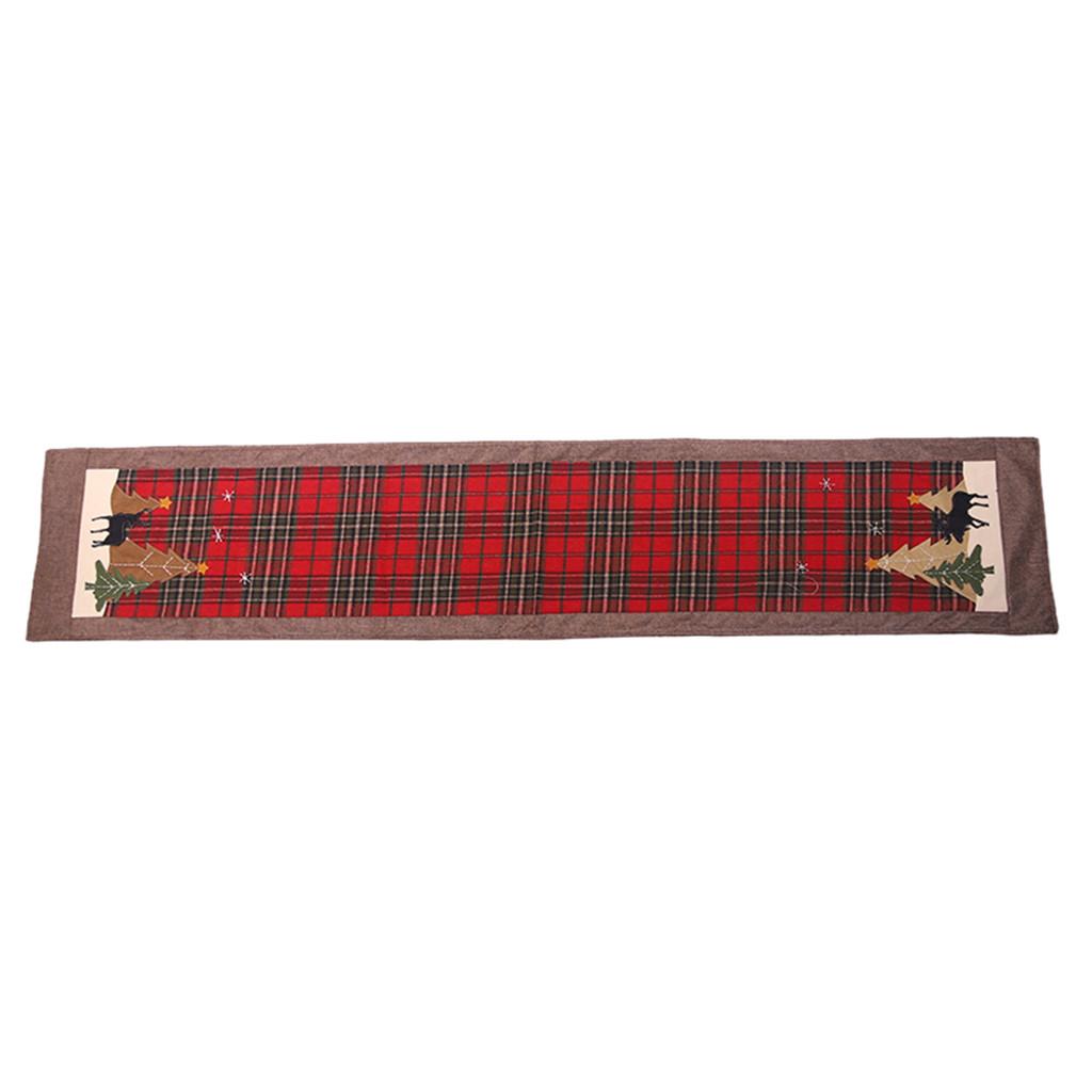 Christmas Embroidered Table Runner  Snowflakes  Party Home Decor
