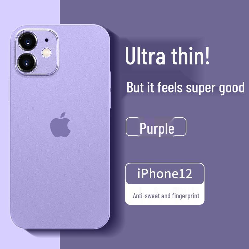 Ultra-Thin Matte Silicone Protective Case for iPhone 12/13 Pro Max with Full Lens Coverage