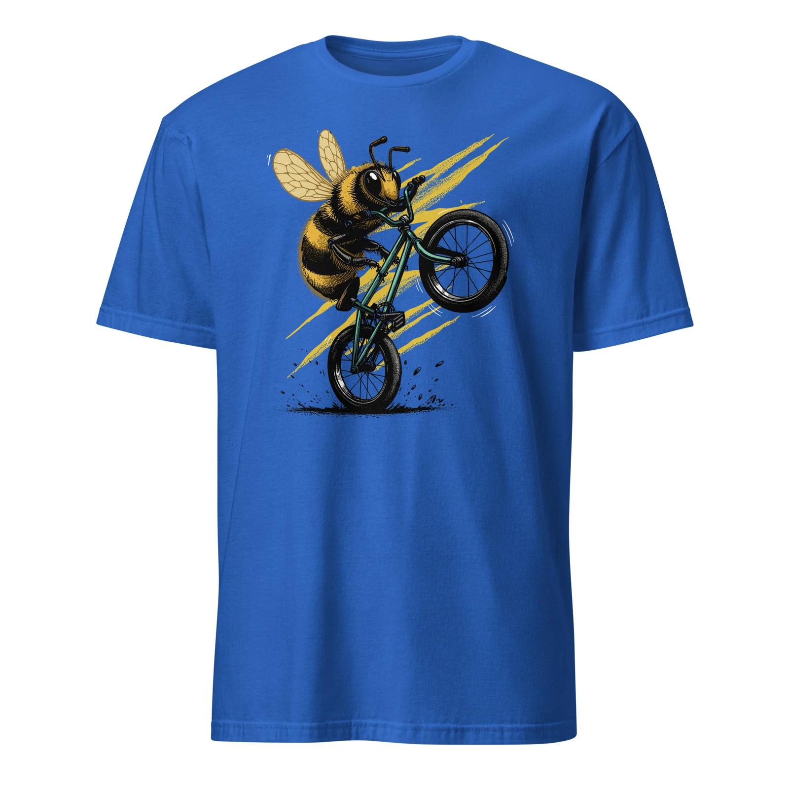 Bee Bicycle Shirt Honey Bee Funny Biking Cycling T-Shirt Size S-3XL Gift Tee XL