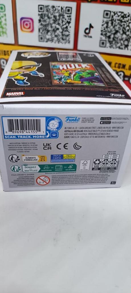 Фигурка Funko Pop Фанко Поп Марвел 80-х Фанко Поп Росомаха Marvel 80th Wolverine 10 см #547