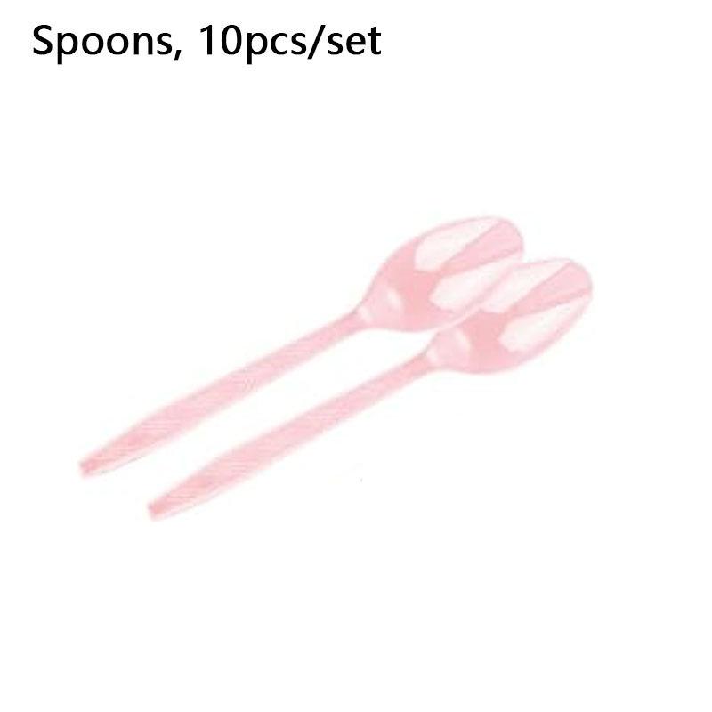 Pink Birthday Party Supplies: Disposable Plates, Cups, Napkins & Tablecloth