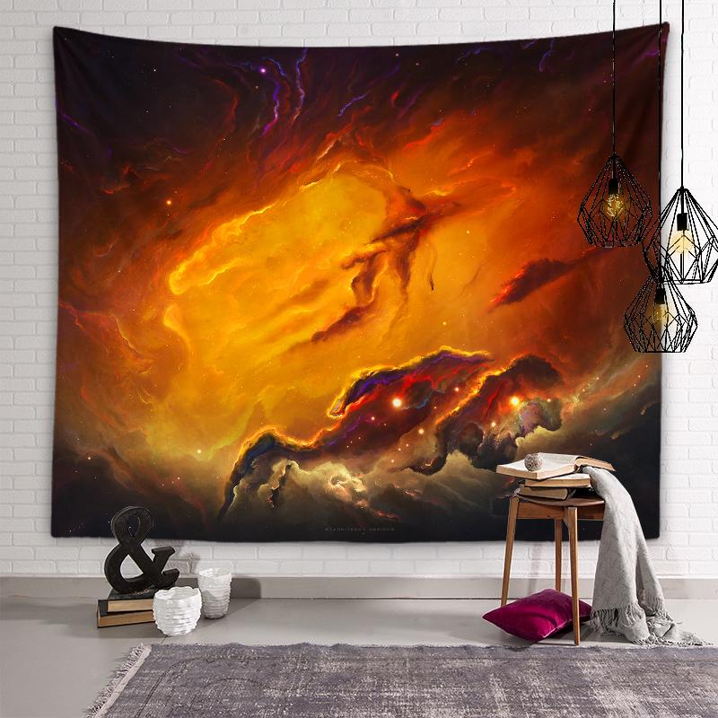 Beautiful Planet Tapestry Galaxy Star Wall Art Decoration Tapestry Dormitory Room Aesthetics Living Room Bedroom Home Decor