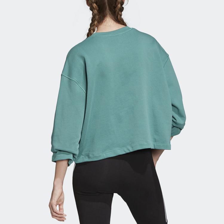 adidas Originals Premium Crew Sweatshirts Women's Green Crew Neck Moderate Regular FM2626