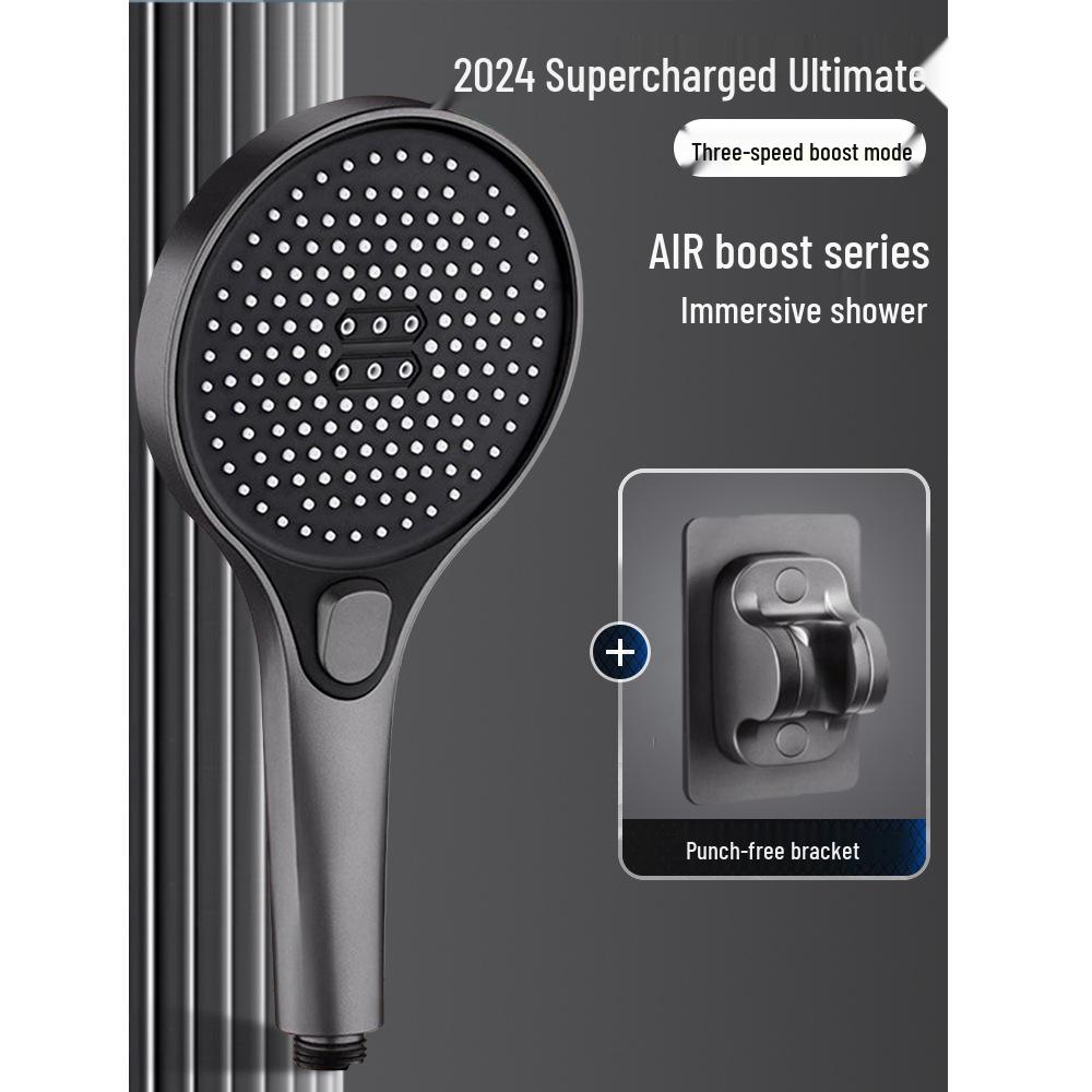 German High-Pressure Rainfall Shower Head Set - Extra Strong Water Output for Household Bathrooms