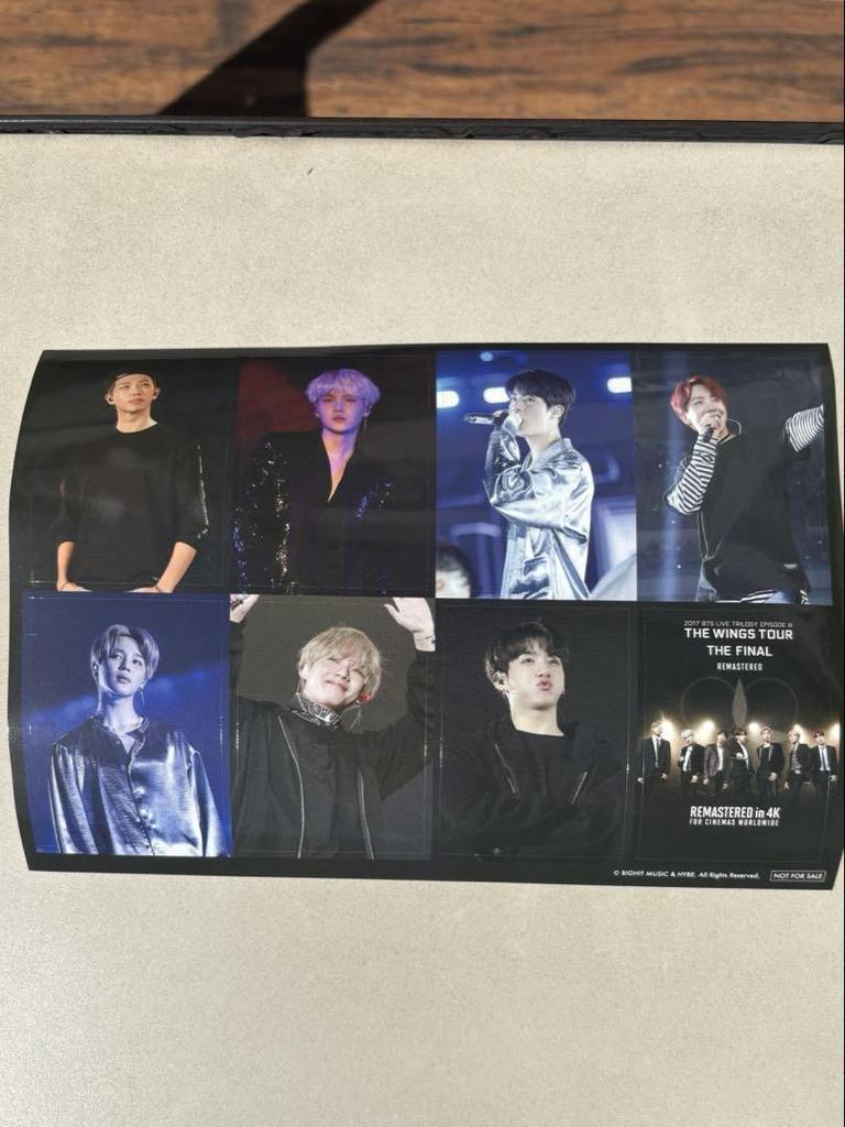 [USED] BTS movie advance ticket bonus stickers - all types