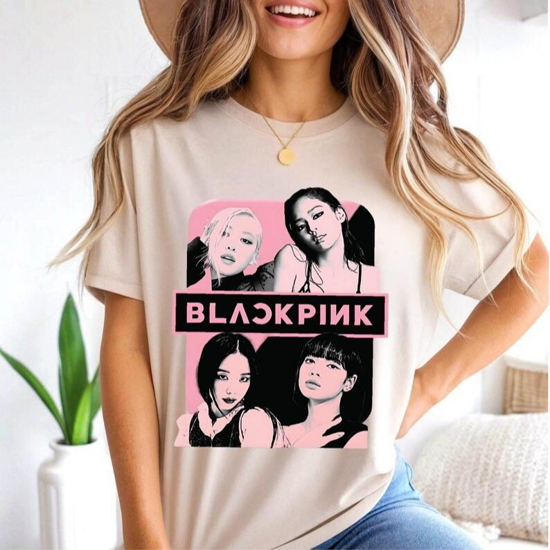 

Футболка Blackpink, Футболка Born Pink, Футболка для фаната K-pop, Футболка с мерчем K-pop, Футболка с мирового тура Blackpink, Подарок для фаната корейской музыки, Толстовка Black Pink 4XL