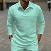 Men's Spring Fall Button Front Collared Cardigan Sweater, Slim Fit Long Sleeve Knit Top