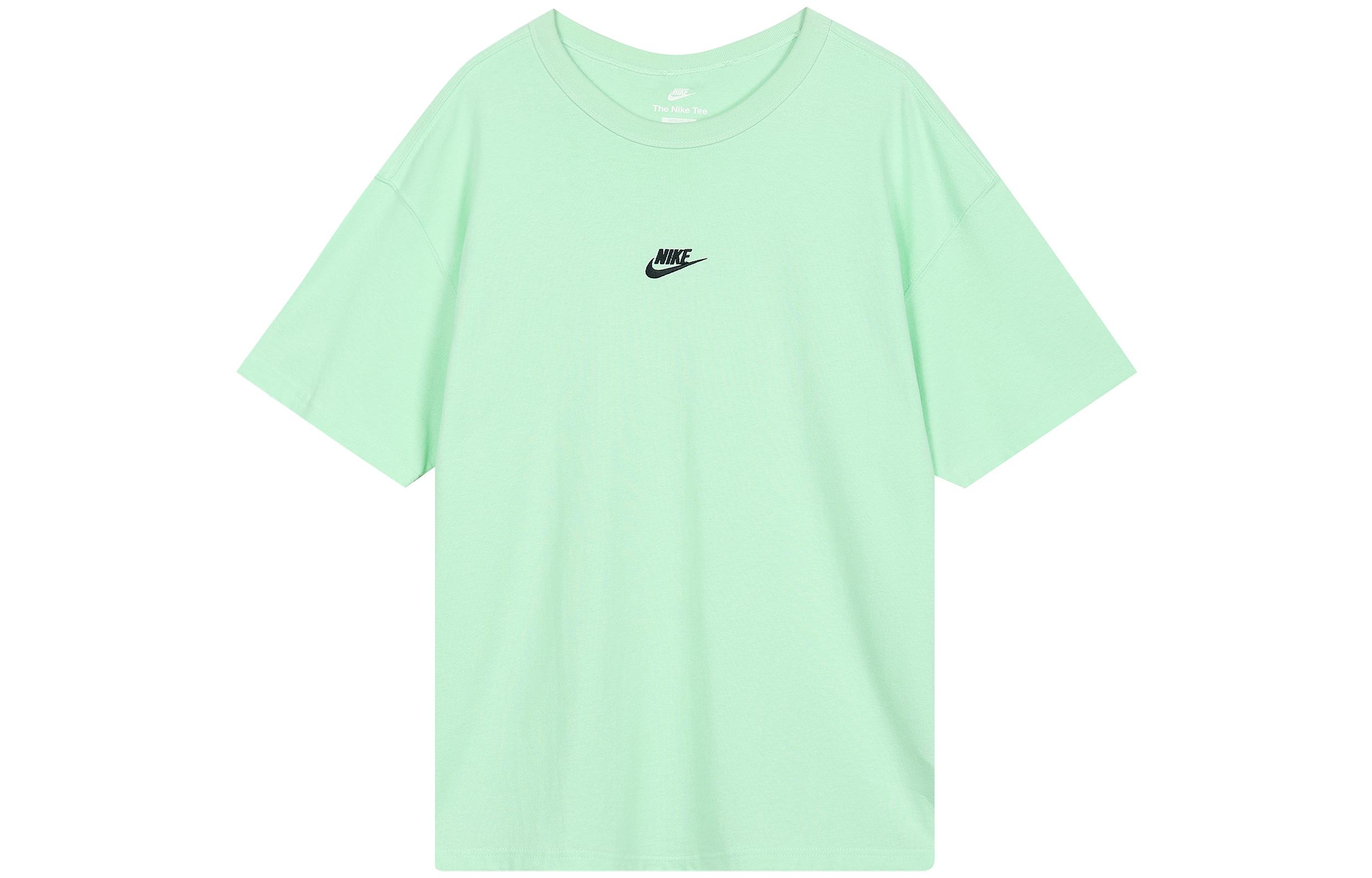 

Nike Sportswear Essentials T Shirts Men s Mint Green Crew Neck Moderate Straight Fit DO7393-379 XXL