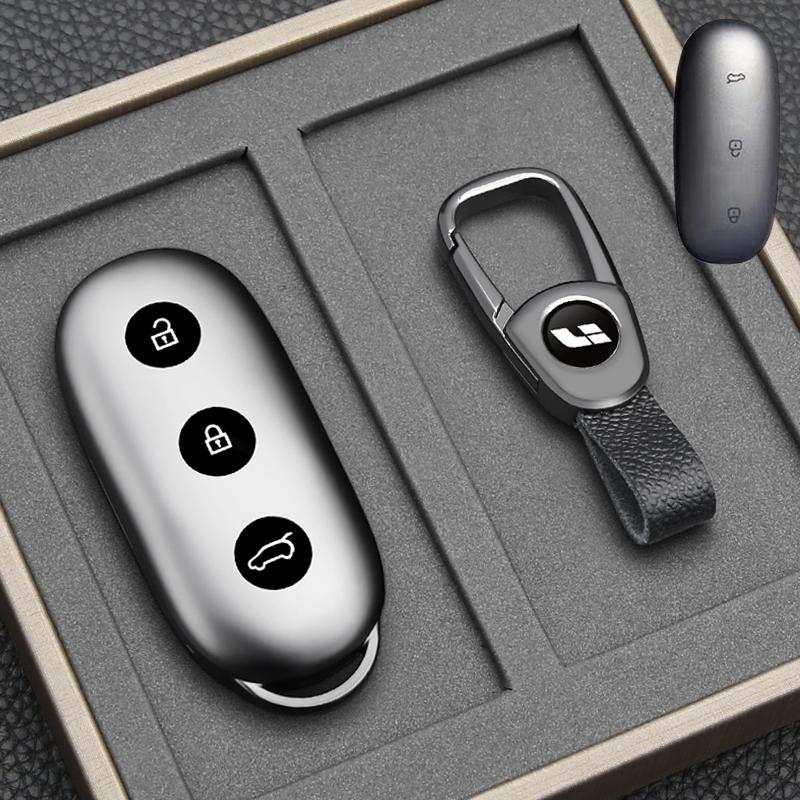 For Li Auto One Lixiang L7 L8 L9 Car Key Case Tpu Cover Car Key Shell Holder Key Protective Cover Keychain Buckle Accessories