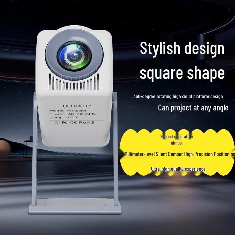 HY300 4K Ultra HD Mini Projector for Home and Office - 1080p Portable Outdoor Cinema