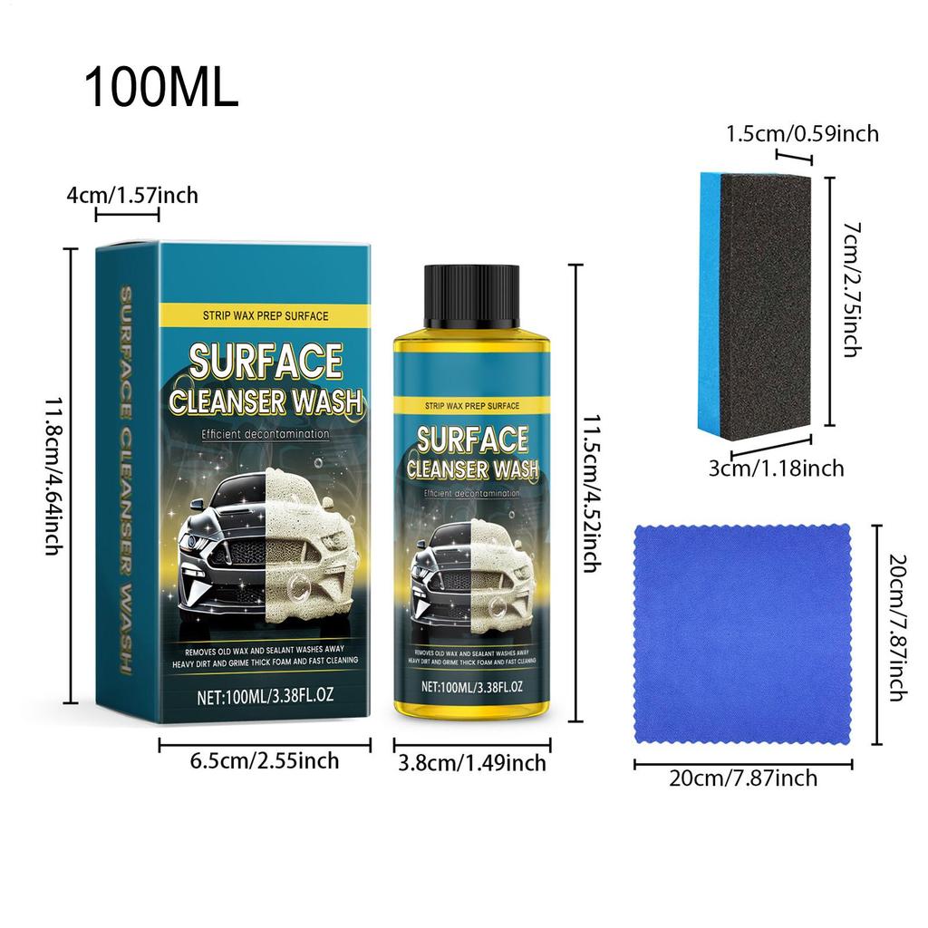 Car Wash Soap 100ml Highly Concentrated Paint Coating Car Cleaning Shampoo For Truck Suv Rv Vehicle Automotive Interior