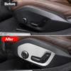 For Volvo XC60 XC90 S90 2018    ABS Car Seat Adjustment Switch Knob Panel Trim Covers Interior Moulding Accessories