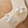 Fashion White Rabbit Hare Slippers Women's Cute Animal Platform Home Mules Shoes Girls Bedroom Plush Slides Slipper Ears Indoor Shoes