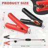 SAE Battery Alligator Clips Wire Harness With On/Off Switch 7.9Ft/2.4M 16AWG, 12V Alligator Clips With Wires For Sprayer Parts, Sprayer Pump, Battery