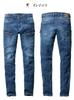 BURTLE Workwear Cargo Pants (Unisex) 5012, Cordura Cool Stretch Denim, Size LL, 45 Indigo