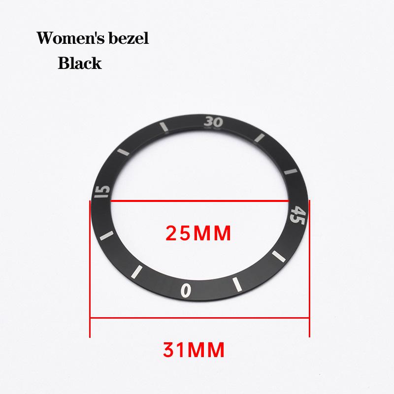 ONEFor Ceramic Case Dial Digital Bezel Men's Women's Black White Watch AccessoriesMN