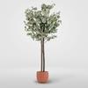 Artificial Tree - Home ESPRIT - Multicolored - 90x90x180 Cm - Polyester - Wood - Cement - Eucalyptus