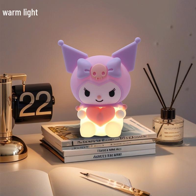 Kuromi USB Rechargeable Silicone Night Light - Sanrio Bedside Lamp & Sleep Companion