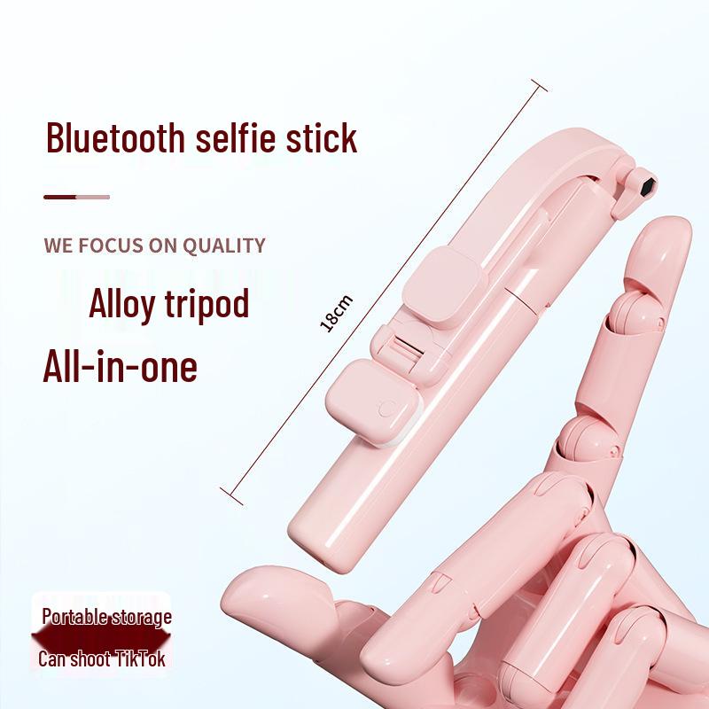 Bluetooth Selfie Stick with Remote & Fill Light for Mobile Streaming