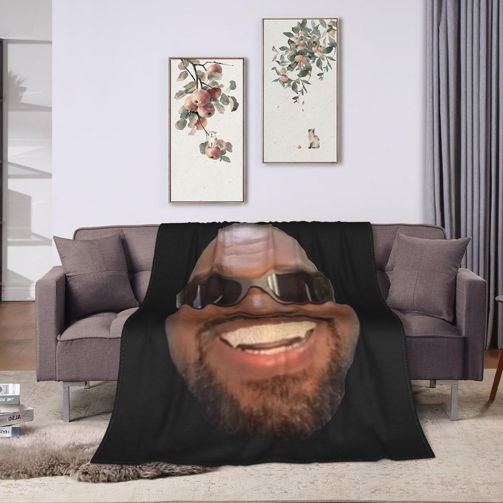 Kanye West Meme Blanket  Camping Flannel Bedding Throws For Couch Chair Sofa Bed Soft Custom Quality Bedspread Gift