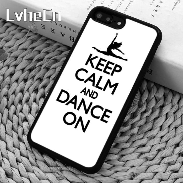 Keep Calm And Just Dance Phone Case For iPhone 17 Air 14 15 16 16e 13 12 Max Cover For Apple 11 Pro Max Plus