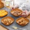 Wood Grain Japanese Tray: Bone Dish for Snacks, Fruits, Desserts, and Nut Storage