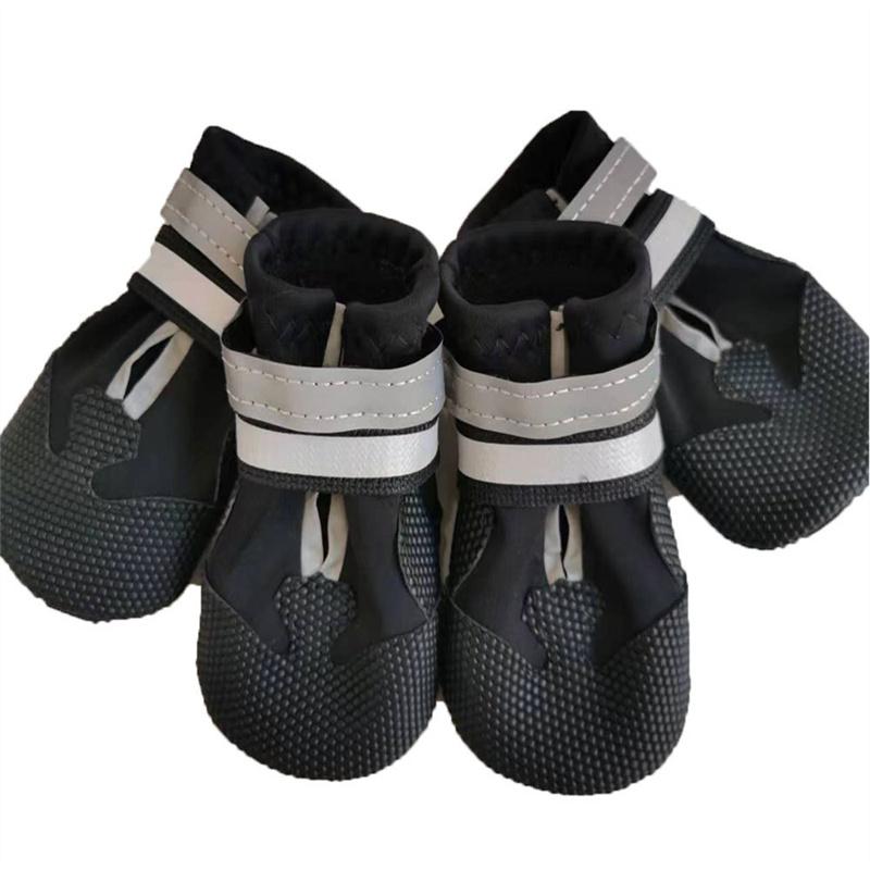 Stocked Tactical Dog Boots Solid Pattern Rubber Outdoor Running Shoes for Pets