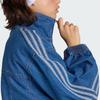 adidas Originals Firebird FW25 Adilenium Zip High Neck Striped Long Sleeve Denim Jacket Women Jackets KD2920