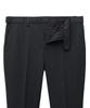 Musinsa Standard Pinstripe Tapered Hidden Banding Crop Slacks [Charcoal Gray]