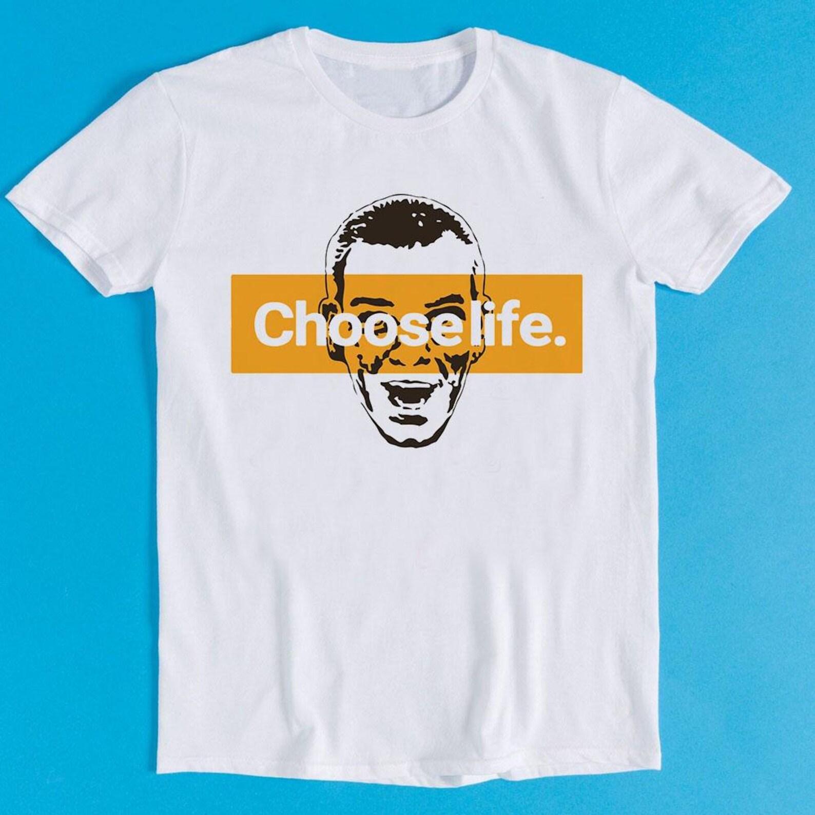 Choose Life Trainspotting Cult 90s Funny Cult Gift Tee T-Shirt 1383 XL