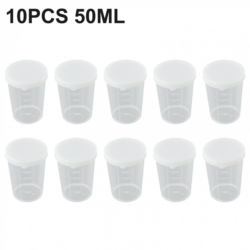 10Pcs Measuring Cups With Scale For Measure Small Amounts Of Liquids And Samples