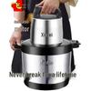 High Power Stainless Steel Electric Meat Grinder & Multifunctional Mixer for Home and Commercial Use
