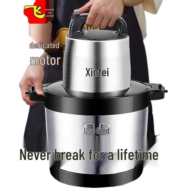 High Power Stainless Steel Electric Meat Grinder & Multifunctional Mixer for Home and Commercial Use