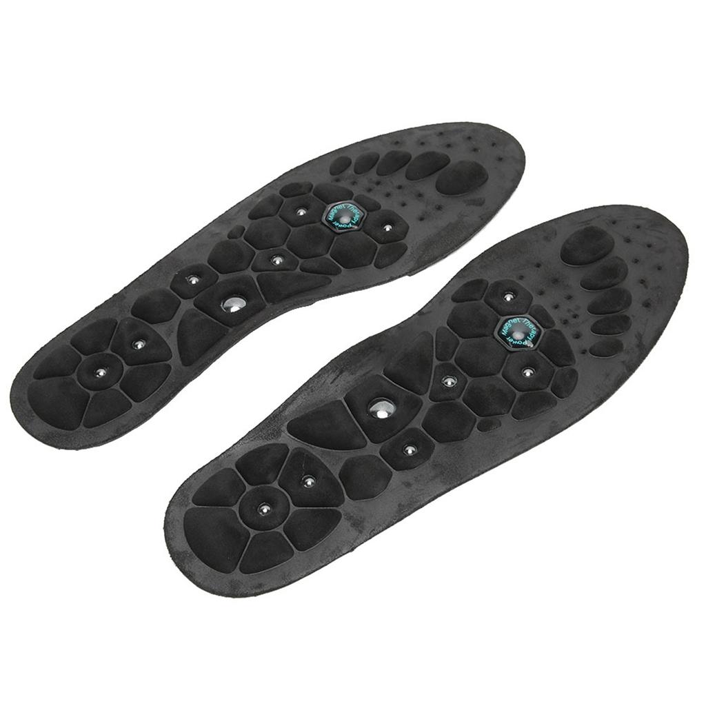 2pcs Unisex Insoles Sports Breathable Comfort Shock Absorbing Foot Sole Foot Pad Black M 40‑43