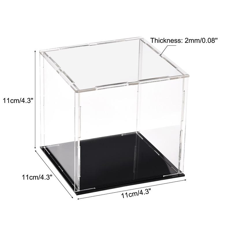 Clear Acrylic Display Case Box Dustproof Storage Countertop Box Protection Showcase Cube Figures Collectibles Model Toy Show Box