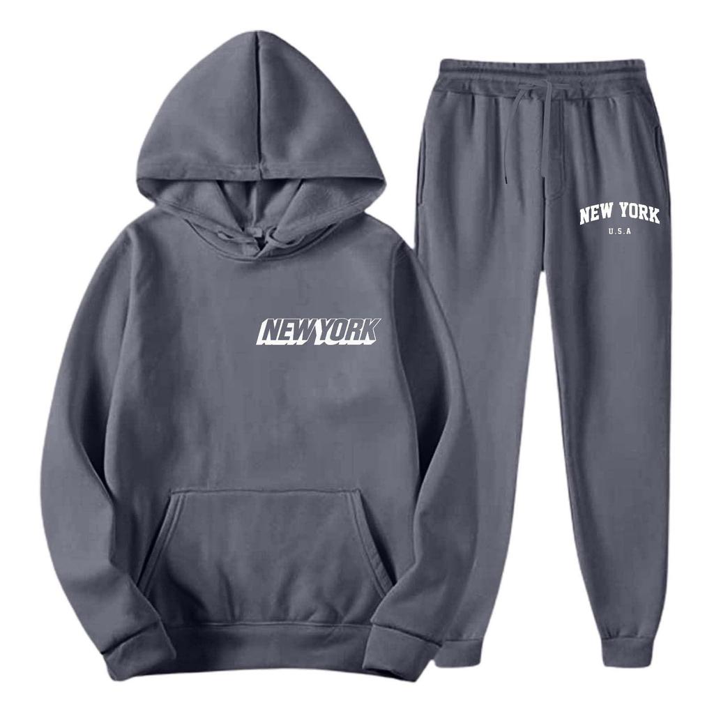 2026 Fall/Winter New Casual Printed Hoodie & Pants Set